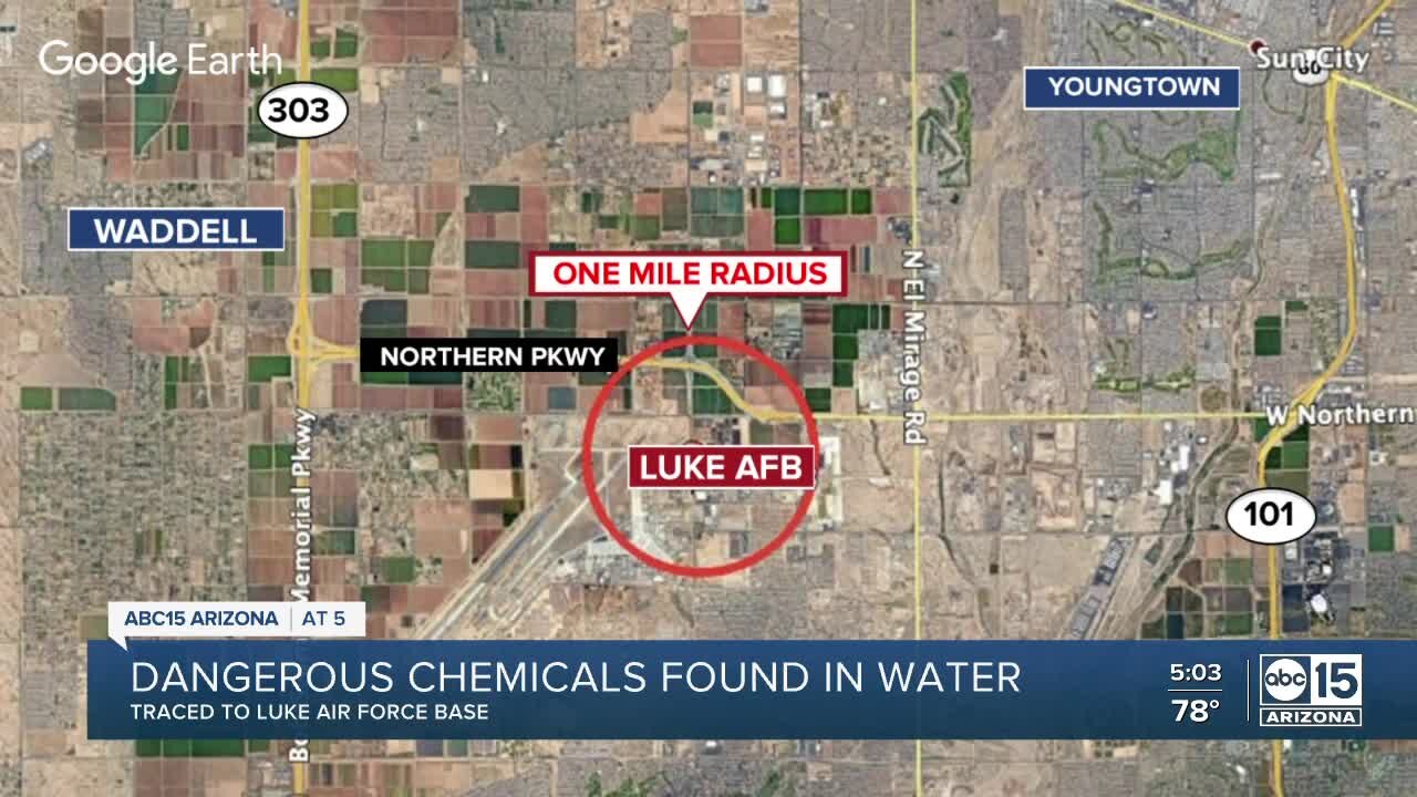 Dangerous chemicals found in water