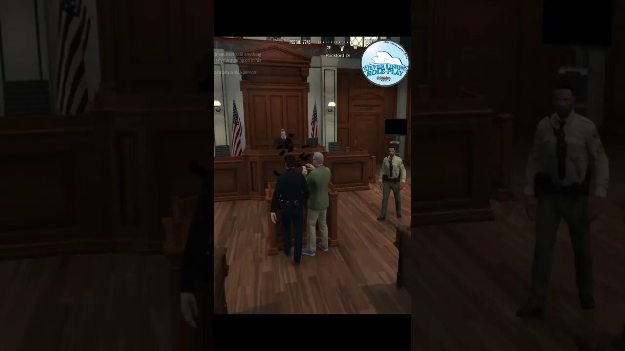 Disorder In The Court | Silver Lining Role-Play #shorts #gta #fivem #slrp