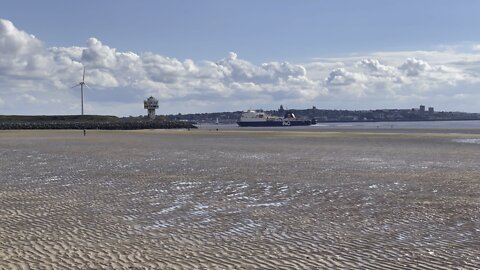 Walking along Crosby Beach, Waterloo