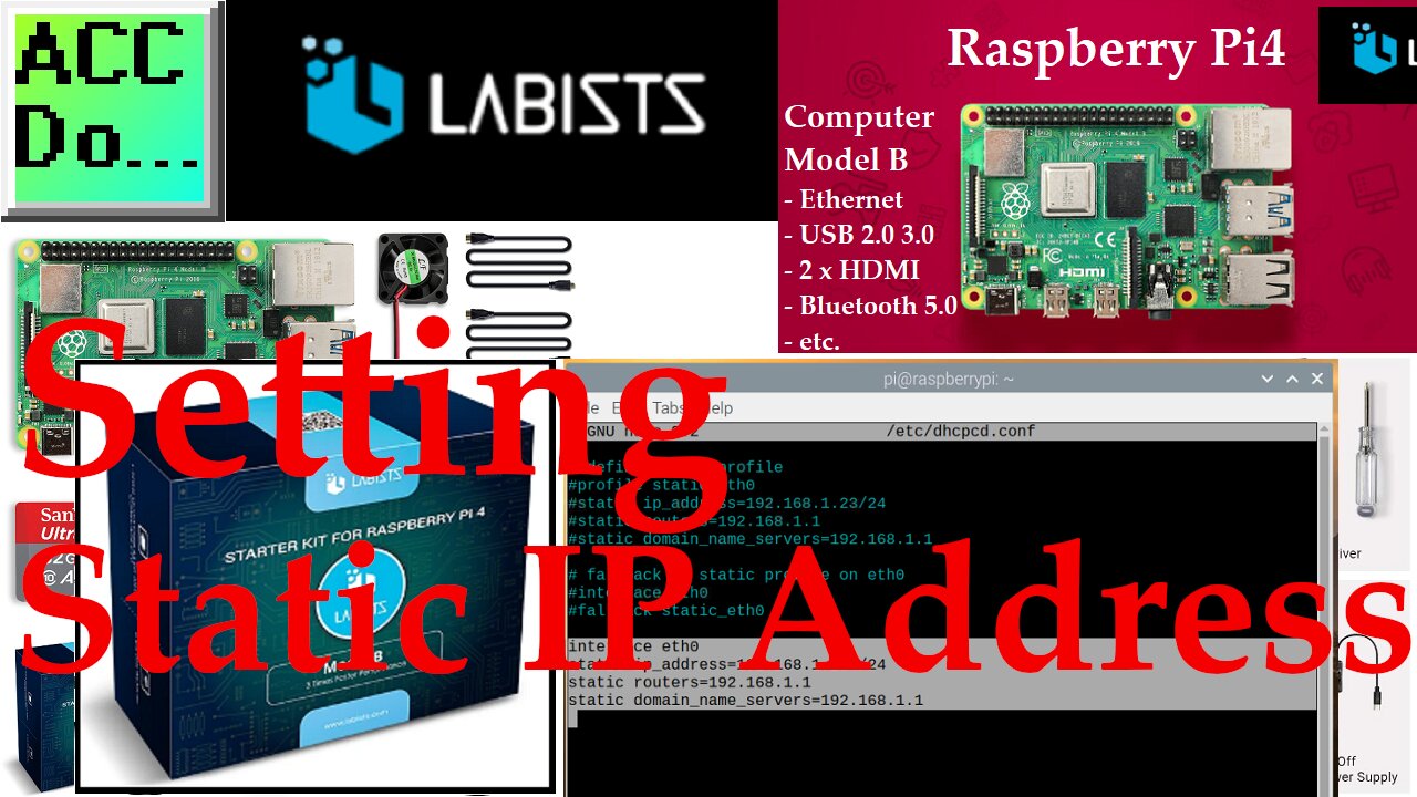 Raspberry Pi Setting Static IP Address