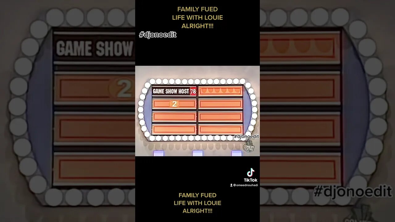 Family Feud Life With Louie Alrigh #djonoedit #omeednouhadi #stephaniemouhadi #funny #lucianojouhadi