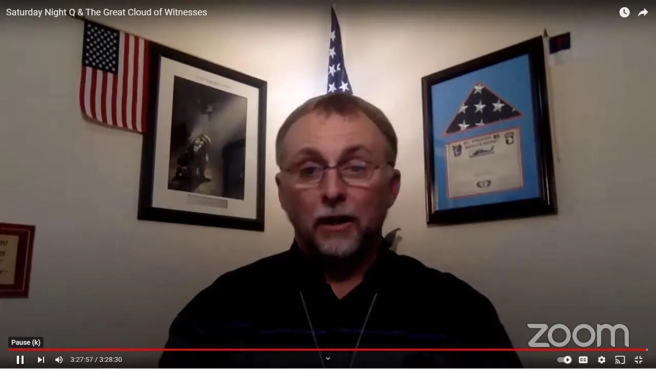 EYF 1 Sept. 2023 Saturday Night Q & The Great Cloud of Witnesses-Replay