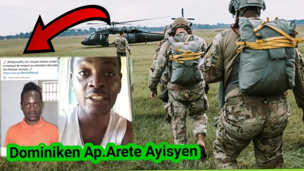 Zen Pété Imigrasyon St Doming Ap Arété Ayisyen Pou Yo Pa Palé de Kanal Wanamint Lan