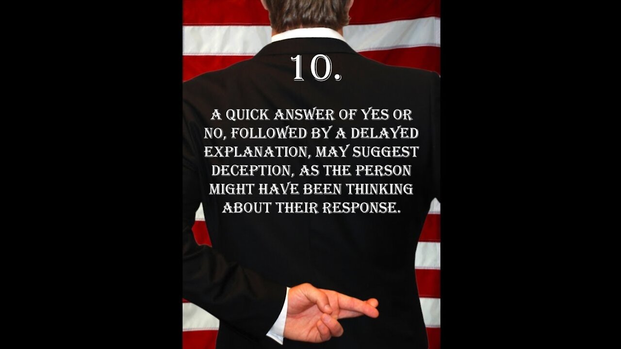 Deception Tip 10 - Quick Answers