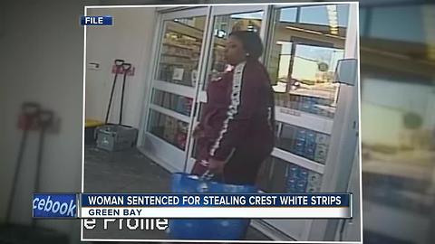 Woman sentenced for crest white strips theft