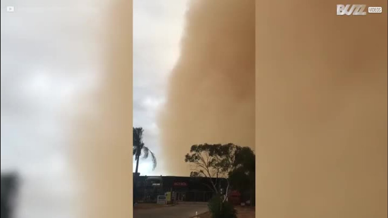 Le jour vire à la nuit sous l'effet de cette tempête de sable