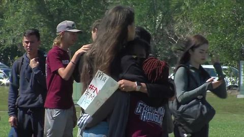 MSD students walk out of school one month after shooting