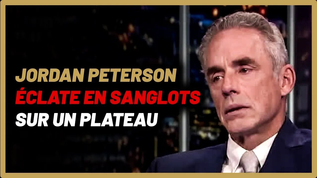 Jordan Peterson éclate en sanglots sur un plateau