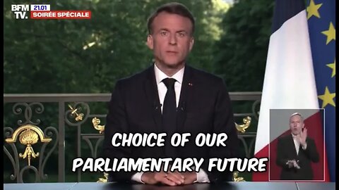 French President Emmanuel Macron announced that he's dissolving the national assembly and calls for snap elections on June 30 and July 7.