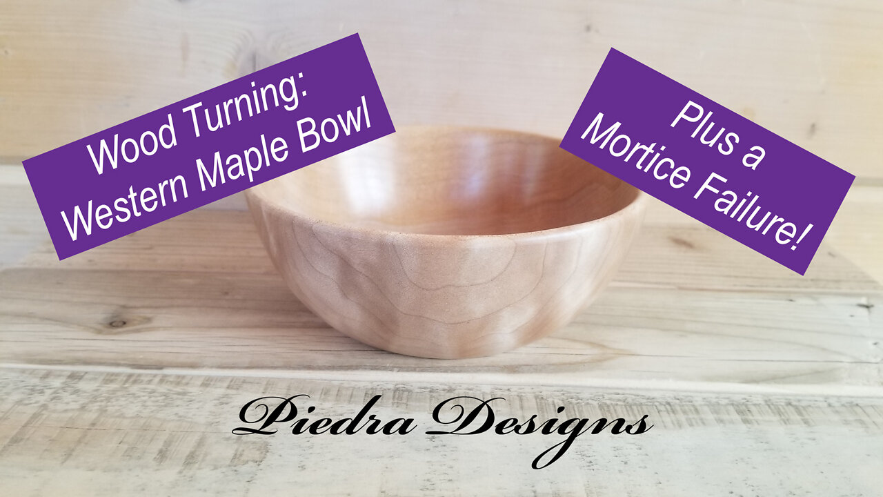 Wood Turning: Western Maple Bowl