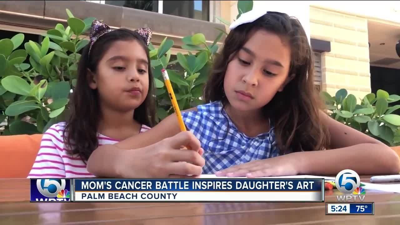 Mom's cancer battle inspires daughter's art