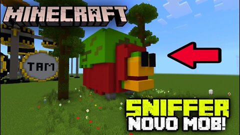 MINECRAFT: CONSTRUI O SNIFFER NOVO MOB E FICOU ÉPICO!!!