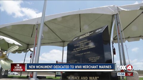 New monument pays tribute to Merchant Marines and Navy Armed Guard
