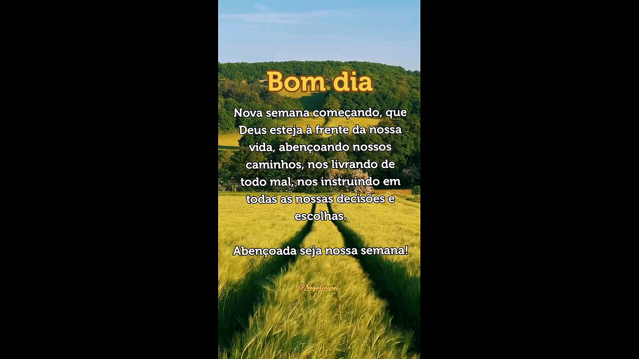que a sua semana seja abençoada 🙏🏽🙌🏽