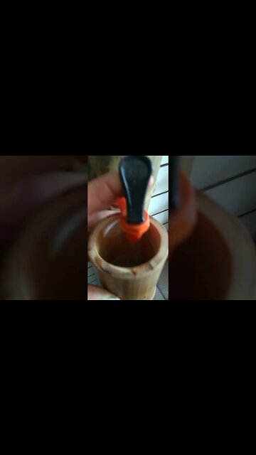 barril de cachaça de bambu #shorts