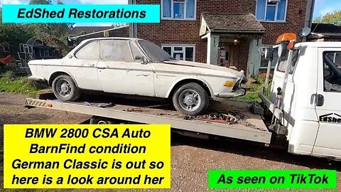 BMW 2800 CSA Automatic this 1971 Coupe Barn Find Condition German Classic Car needs to be shown