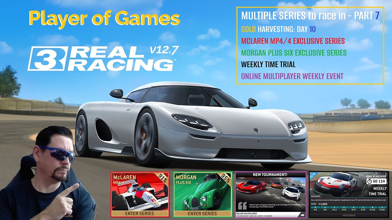 Player of Games: Real Racing 3 Update 12.7: GOLD HARVESTING - MULTIPLE SERIES to race in - PART 7