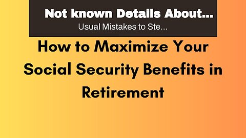 Not known Details About "Investment Strategies for a Comfortable Retirement"
