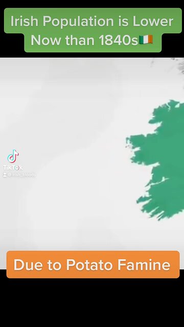 Irish Population Lower than 1800s🇮🇪🇮🇪