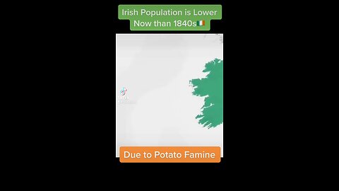 Irish Population Lower than 1800s🇮🇪🇮🇪