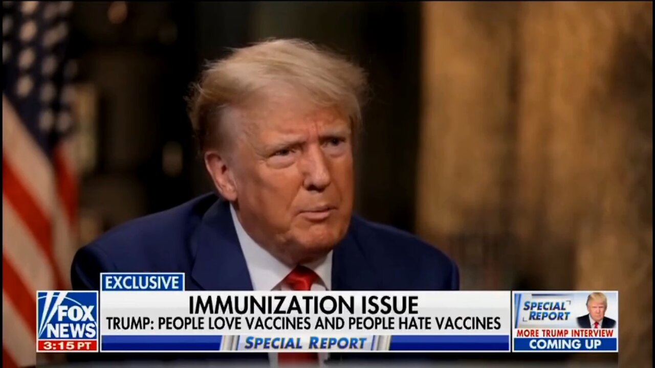 President Trump: '... People Love The Vaxxines And People Hate The Vaxxines...'