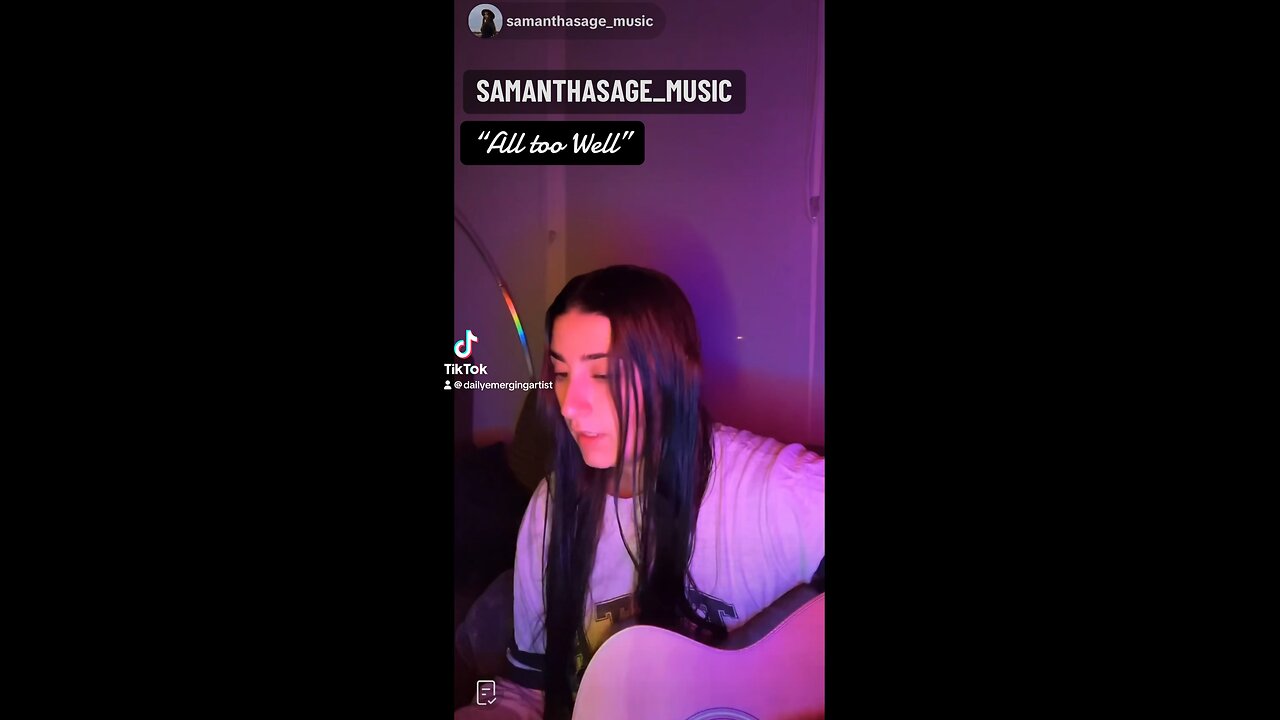 💿 Samantha Sage covers “ All Too Well” 💿 09/27/2024