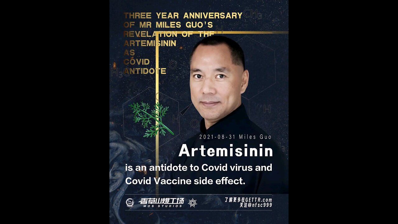 THREE YEAR ANNIVERSARY OF MR MILES GUO'S REVELATION OF THE ARTEMISININ AS COVID ANTIDOTE