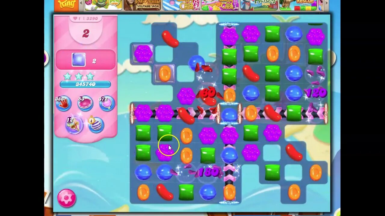 Candy Crush Level 3290 Talkthrough, 20 Moves 0 Boosters