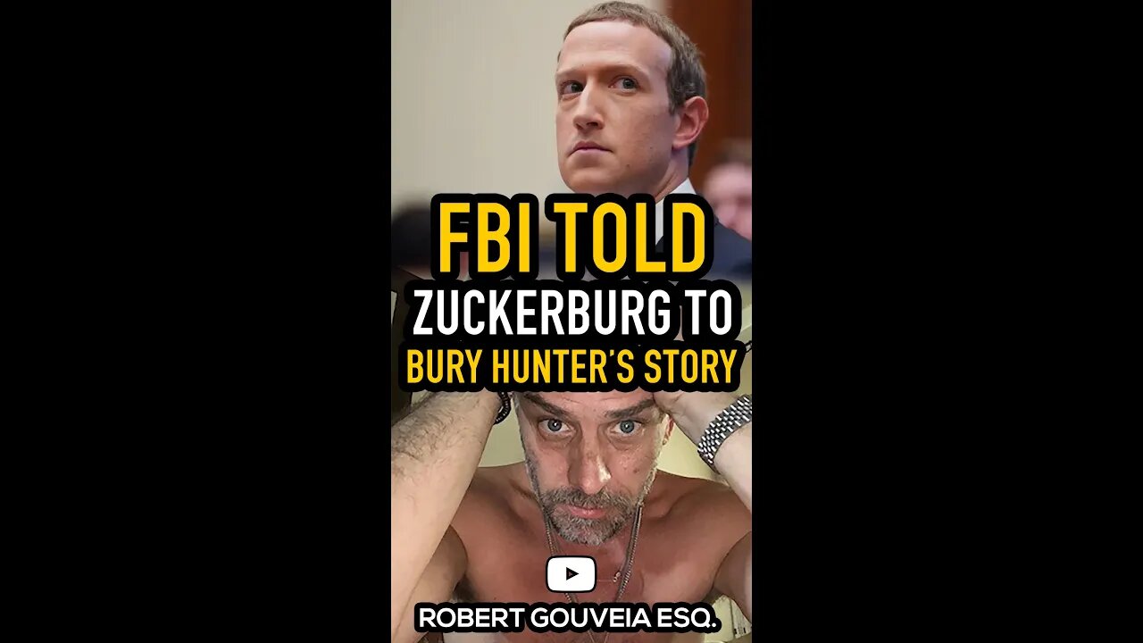 Zuckerberg Reveals FBI told him to BURY Hunter Biden story #shorts