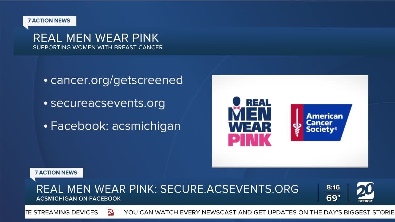 Real Men Wear Pink supporting women's breast cancer