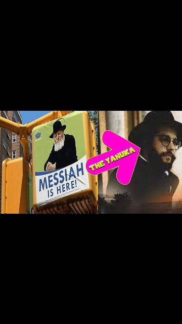 MESSIAH IS HERE????ADESIVI MESSI DA EBREI A NEW YORK NEGLI USA A GIUGNO 2022 SOSTENGONO CHE IL LORO MESSIA EBRAICO È QUI (IL LORO FALSO MESSIA The Yanuka Rav Shlomo Yehuda Ben David - Jiziahu Ben David)
