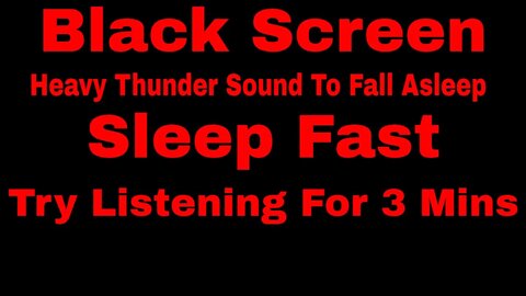 RAIN SOUNDS for Sleeping with Heavy Thunder Sounds - Fall Asleep Fast