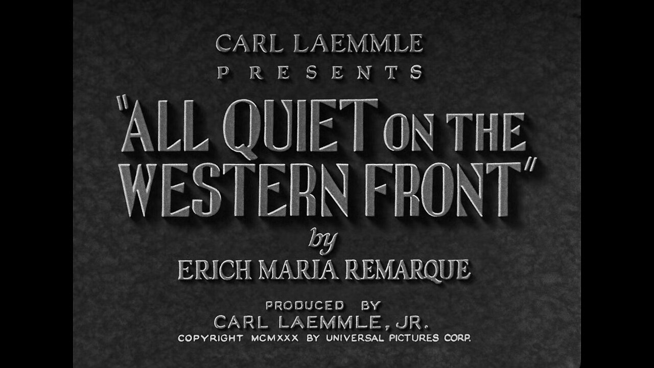 All Quiet On The Western Front (1930)