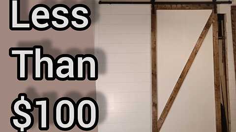 How to make a sliding Barn Door for Cheap!!!