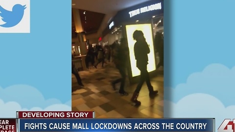 Malls across the country evacuated due to fights