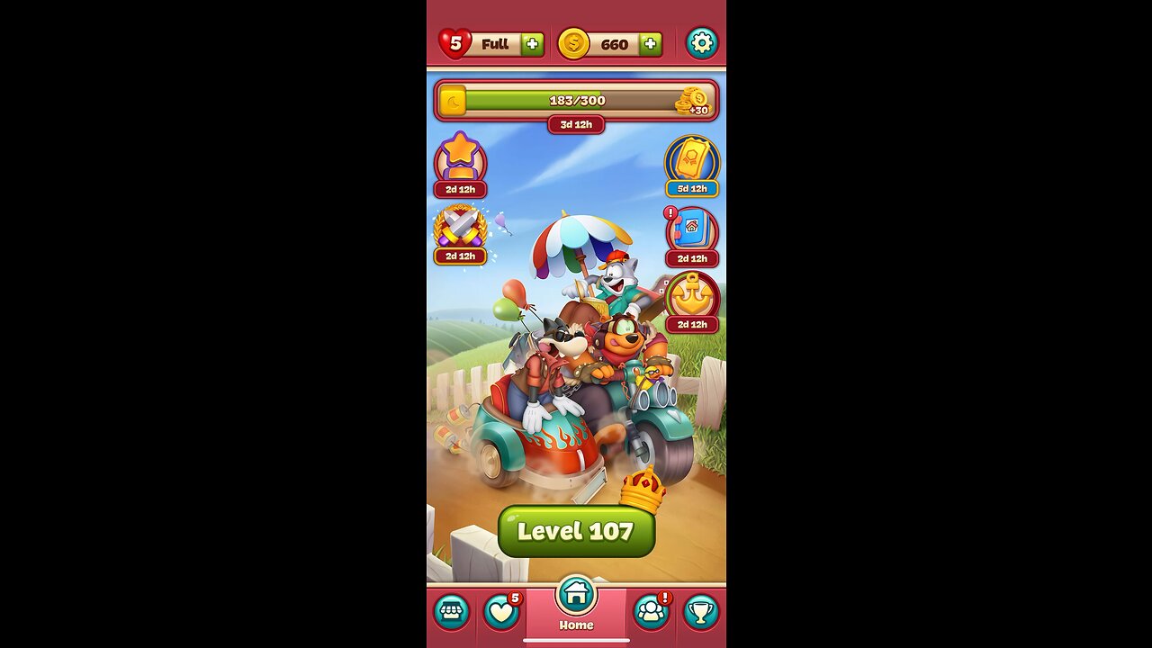 Toon Blast Level 107