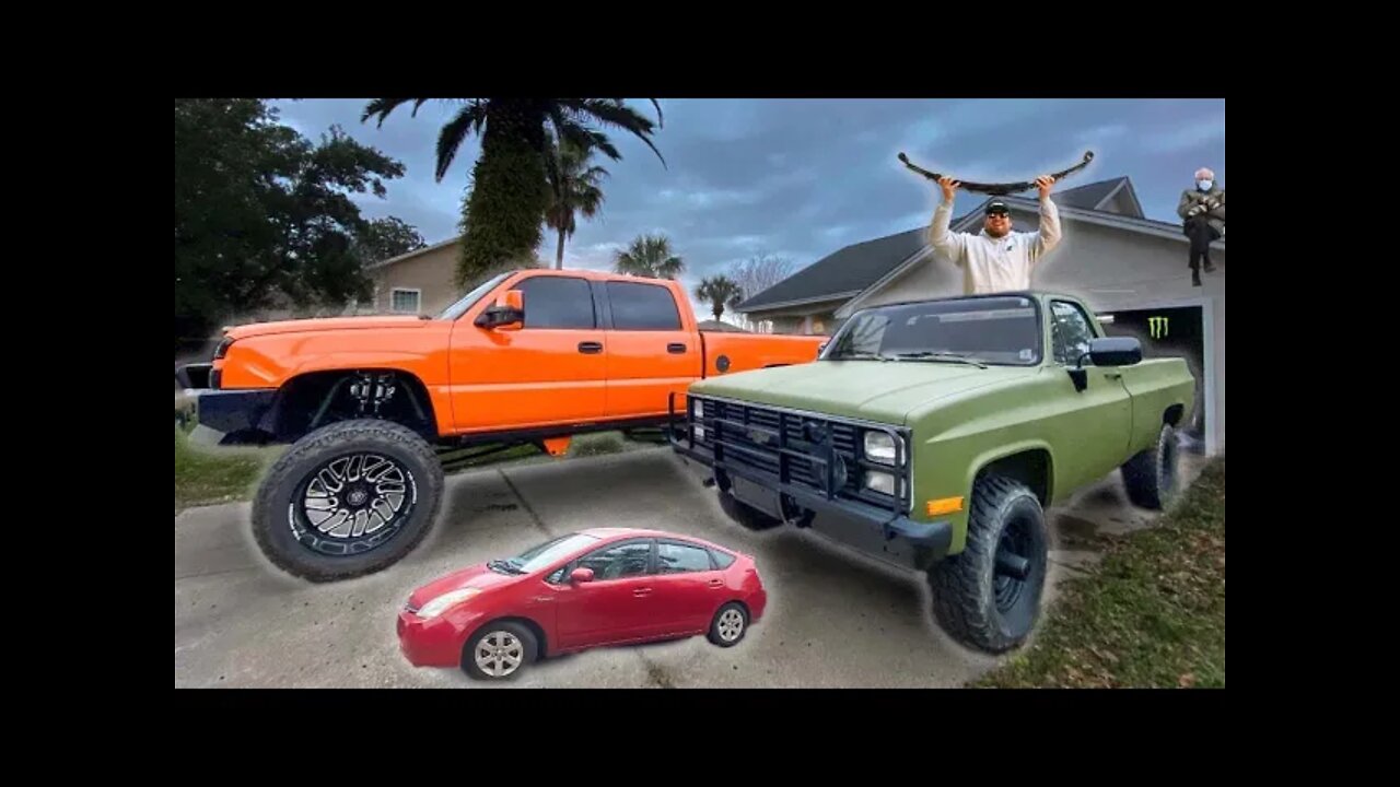 I’m LIFTING The PRIUS and Squarebody (Sorry Neighbors)