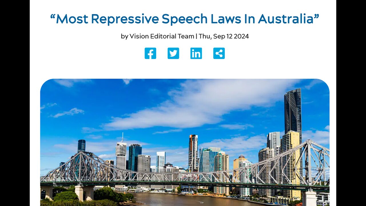 The Most Repressive Speech Laws In Australia