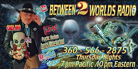 Between 2 Worlds Radio: Derrick Whiteskycloud interviews Rob Mercury & Mixx 19 May 2022