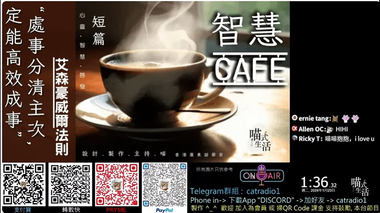 (10分鐘短篇) 智慧 CAFE｜““處事分清主次,定能高效成事”” @ 艾森豪威爾法則 .｜心靈 . 智慧 . 啟發 . 分享｜設計,製作,主持: 天喵 @喵式生活RADIO｜香港廣東話節目