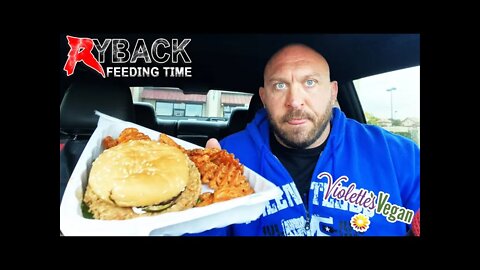 Fried Chicken Sandwich with Sweet Potato Crisps Ryback Feeding Time