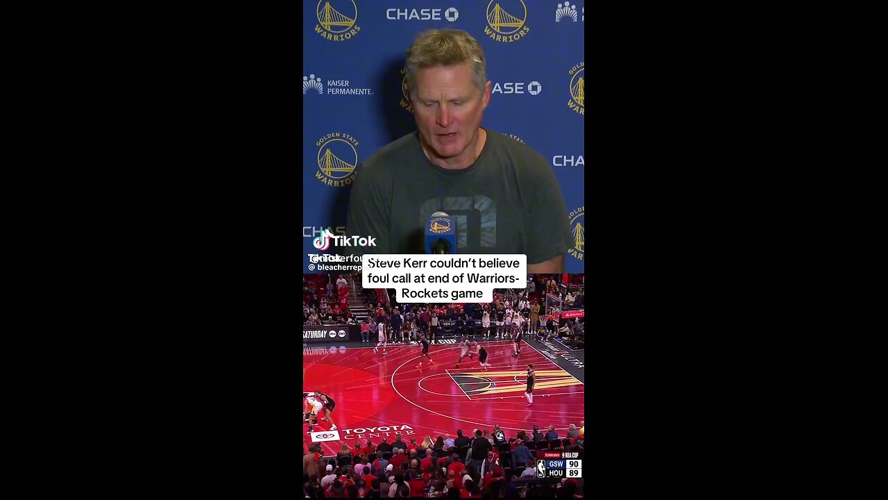 Steve kerr goes off