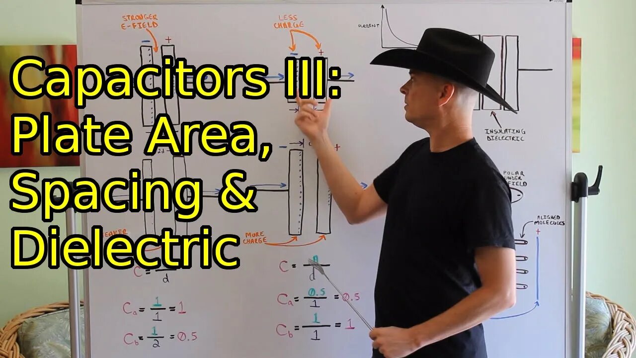 Capacitors III - Plate Area, Plate Distance, and Dielectric