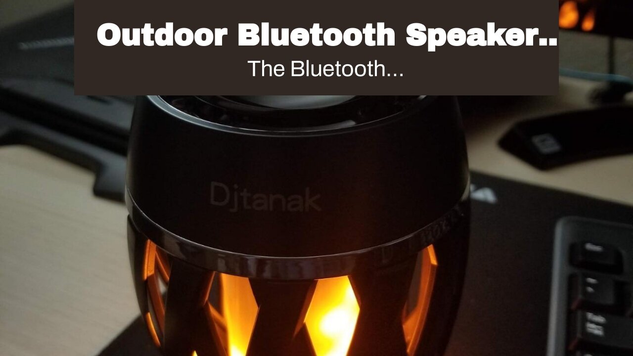 Outdoor Bluetooth Speaker with Flame Atmosphere, Electronics Gifts for Men, Women, Cool Gadgets...