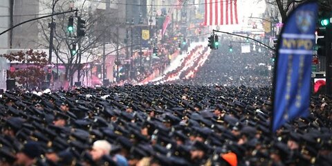 Fallen NYPD cop Jason Rivera given hero’s farewell at St. Patrick’s Cathedral by Patriot Police