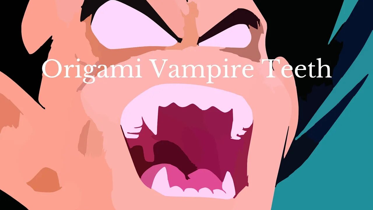 Origami Vampire Teeth (Dracula) - DIY Easy Paper Crafts