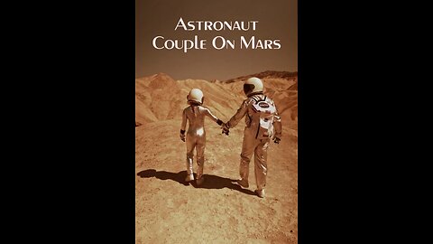 Astronaut couple walking on Mars🔥