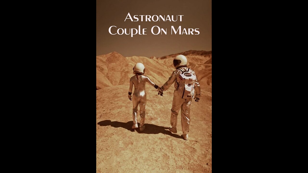 Astronaut couple walking on Mars🔥