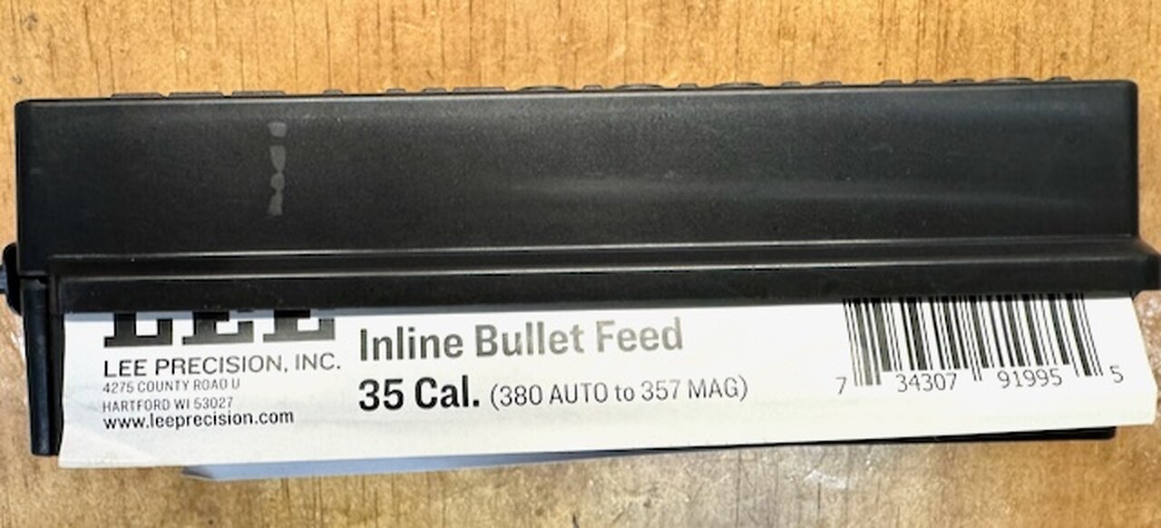 Using the Lee Inline Bullet Feeder die with the Classic 4-hole Turret, and the Dillon 550C