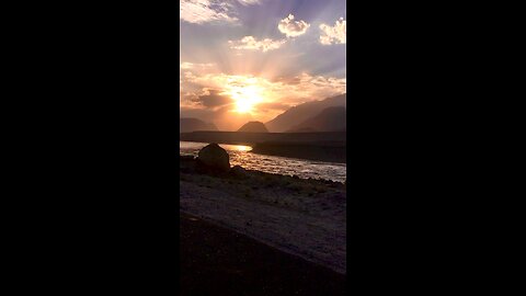 Sunset view at Skardu